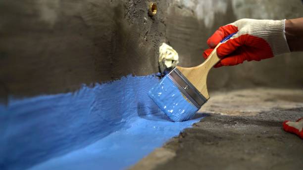 Commercial Exterior Waterproofing project at a Levittown, NY business property by SJ Waterproofing Pros